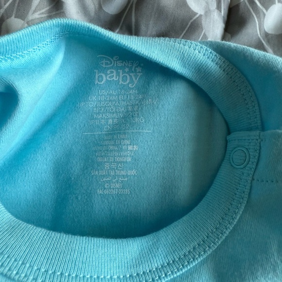 Disney Baby Blue and Green Minnie Mouse Bodysuit - Picture 2 of 3